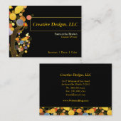 木デザお洒落イナー 名刺 (正面/裏面)