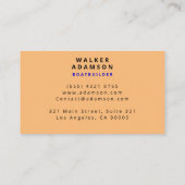 木デザイン(手作り)木に似ている 名刺 (裏面)