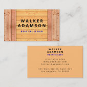 木デザイン（手作り）木に似ている 名刺 (正面/裏面)