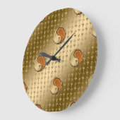 木ネズミの年 ラージ壁時計 (傾斜)