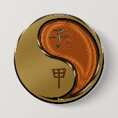 木ネズミの年 缶バッジ (正面)