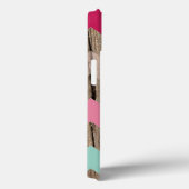 木パステル山形ジグザグパターンシック Case-Mate iPhoneケース (裏面 / 右)