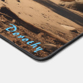 木パーソナライズされたのデスクマット付き砂ビーチ デスクマット (コーナー)