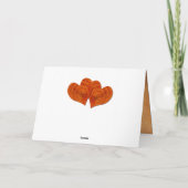 木パーソナライズされたフェイクの五結婚周年記念 カード (裏面)