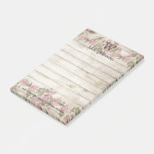 木パーソナライズされたモノグラムのの背景 ポストイット (アングル)