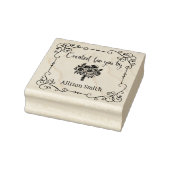 木パーソナライズされた印で作成 ラバースタンプ (スタンプ)