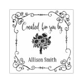 木パーソナライズされた印で作成 ラバースタンプ (インプリント)