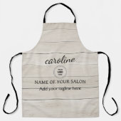 木パーソナライズされた素朴製エプロン エプロン (正面)