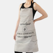 木パーソナライズされた素朴製エプロン エプロン (インサイチュ)