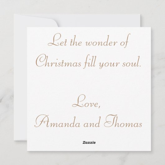 木ビクトリアンにクリスマス飾イブ シーズンカード (裏面)