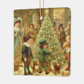 木ビクトリアンにクリスマス飾イブ セラミックオーナメント (左)