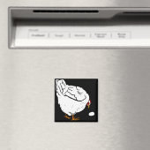 木ビクトリアン切り家畜チキン マグネット (インサイチュ (食洗機))