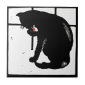 木ビクトリアン切り獣コースター タイル (正面)