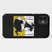 木ビクトリアン切り白黒ヤギ Case-Mate iPhoneケース (裏面(横))