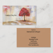 木ビジネスプロフィールのカード設計の希望 名刺 (正面/裏面)