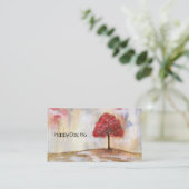 木ビジネスプロフィールのカード設計の希望 名刺 (スタンド正面)