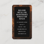 木フェイクプレート金枠 名刺 (裏面)