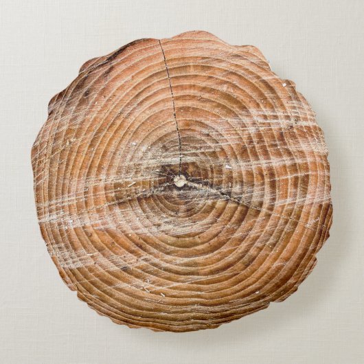 木フェイク切り丸枕 ラウンドクッション (裏面)