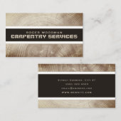 木フェイク材織りストライプ物  名刺 (正面/裏面)