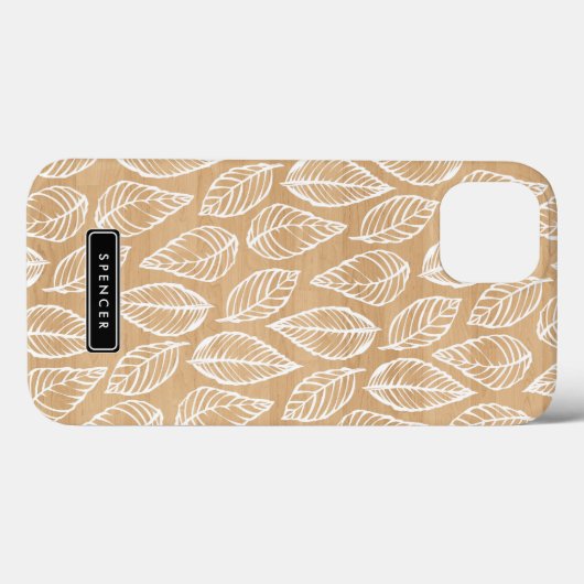 木フェイク材 |パター葉ンのカスタムiPad Mini ケース Case-Mate iPhoneケース (裏面 (横))