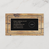 木フェイク板の組織 名刺 (裏面)