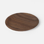 木フェイク板素朴7" ペーパープレート (アングル)