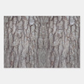 木フェイク版パーティー ラッピングペーパーシート (正面)