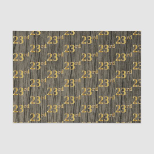 木フェイク、フェイク金ゴールド23位(第23位)イベント 薄葉紙 (正面)