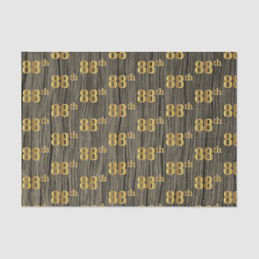 木フェイク、フェイク金ゴールド88日(八十八)イベント 薄葉紙 (正面)