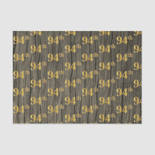 木フェイク、フェイク金ゴールド94位(94位)イベント 薄葉紙 (正面)