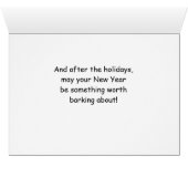 木フランスの付きおもしろいブルドッグ・クリスマス・ドッグ (内部横(下))