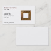 木フレームの名刺のテンプレート 名刺 (正面/裏面)