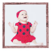 木フレーム4"が付いているカスタムな写真写真の立方体 フォトキューブ (右)