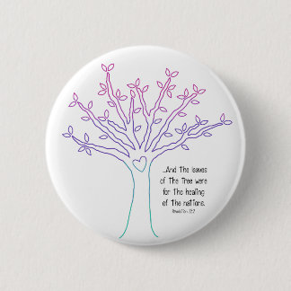 木ボタンの葉 缶バッジ