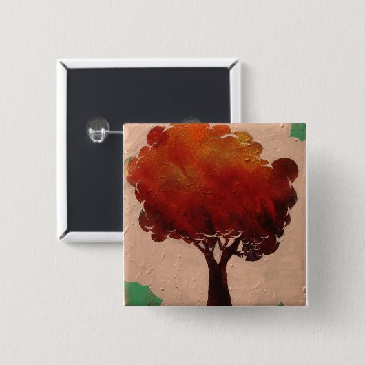 木ボタン 缶バッジ (正面&裏面)