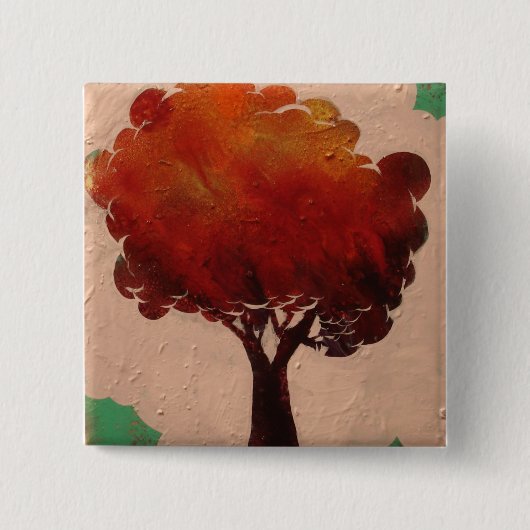 木ボタン 缶バッジ (正面)