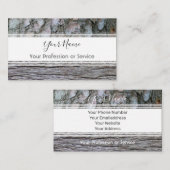 木ミニマル製ストライプ内意匠ブシン 名刺 (正面/裏面)