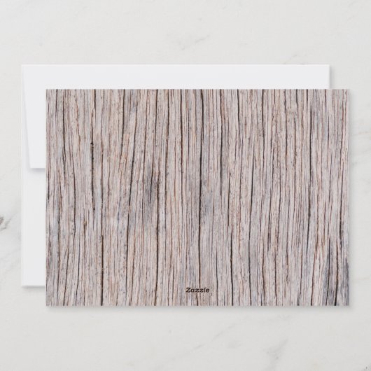 木メリー素朴クリスマス家族4写真コラージュ シーズンカード (裏面)