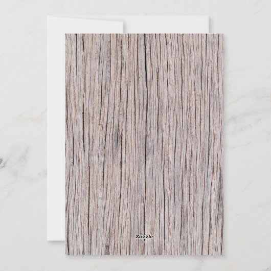 木メリー素朴クリスマス家族4写真コラージュ シーズンカード (裏面)