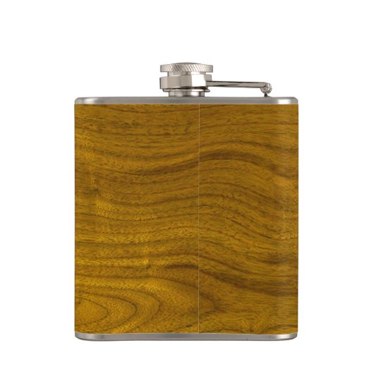 木モダンに名を付けたモノグラム フラスク (裏面)