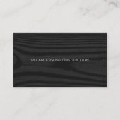 木モダンミニマルエレガントフェイク材（白黒） 名刺 (正面)