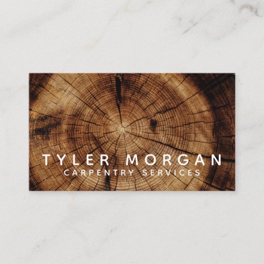 木モダン木大工 名刺 (正面)