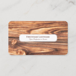 木モダン材の内装エレガント白 名刺