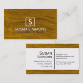 木モダン材プリント 名刺 (正面/裏面)