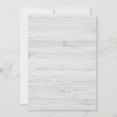 木モダン素朴の卒業招待状/写真 招待状 (裏面)