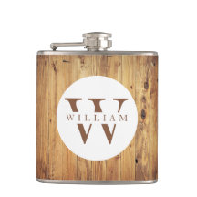 木モダン素朴モノグラム名+イニシャル