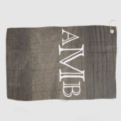 木モノグラムのの外観 ゴルフタオル (横)