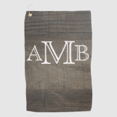 木モノグラムのの外観 ゴルフタオル (正面)