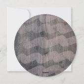 木ユニーク素朴のクリスマス希望の家族の写真 シーズンカード (裏面)