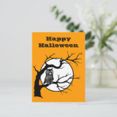 木不気味にフクロウ ポストカード (スタンド正面)